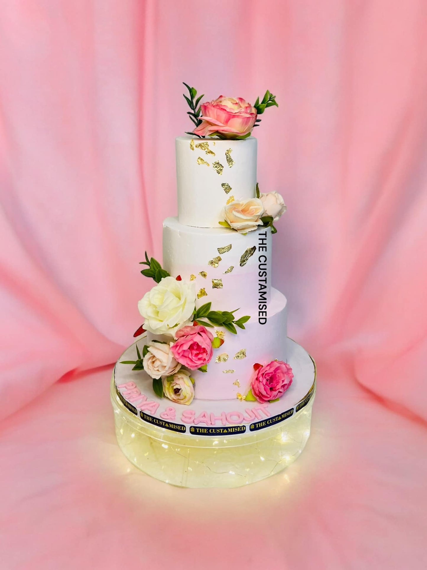 Whimsical Floral 3 Tier Cake