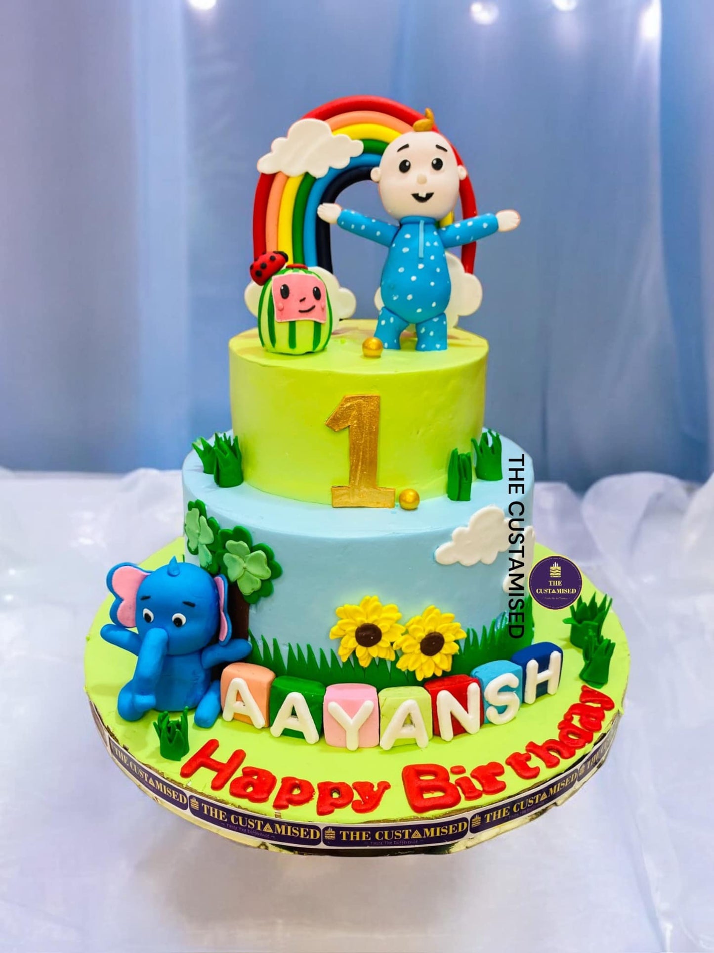 Cocomelon & Friends 1st Birthday Cake