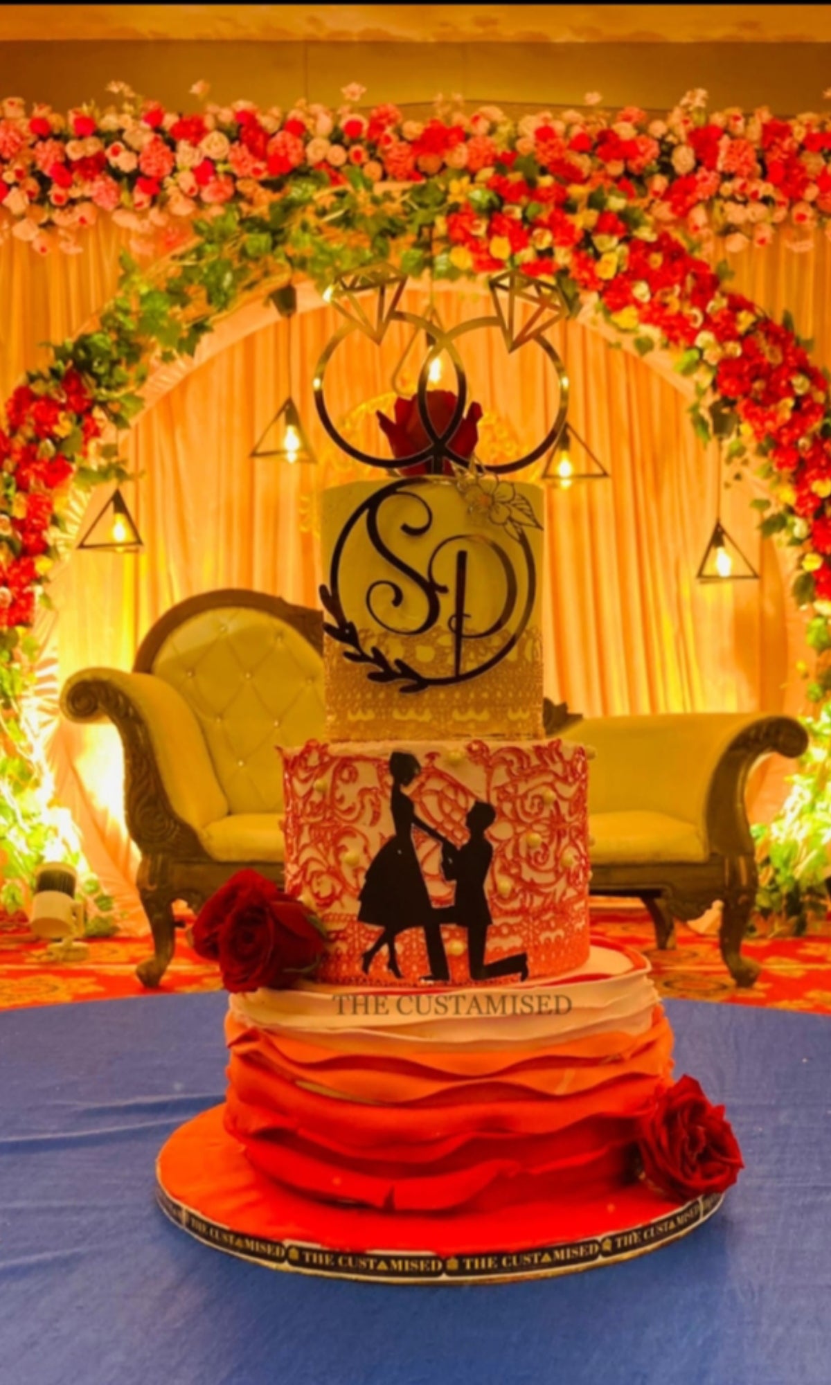 Luxury Proposal Theme Cake