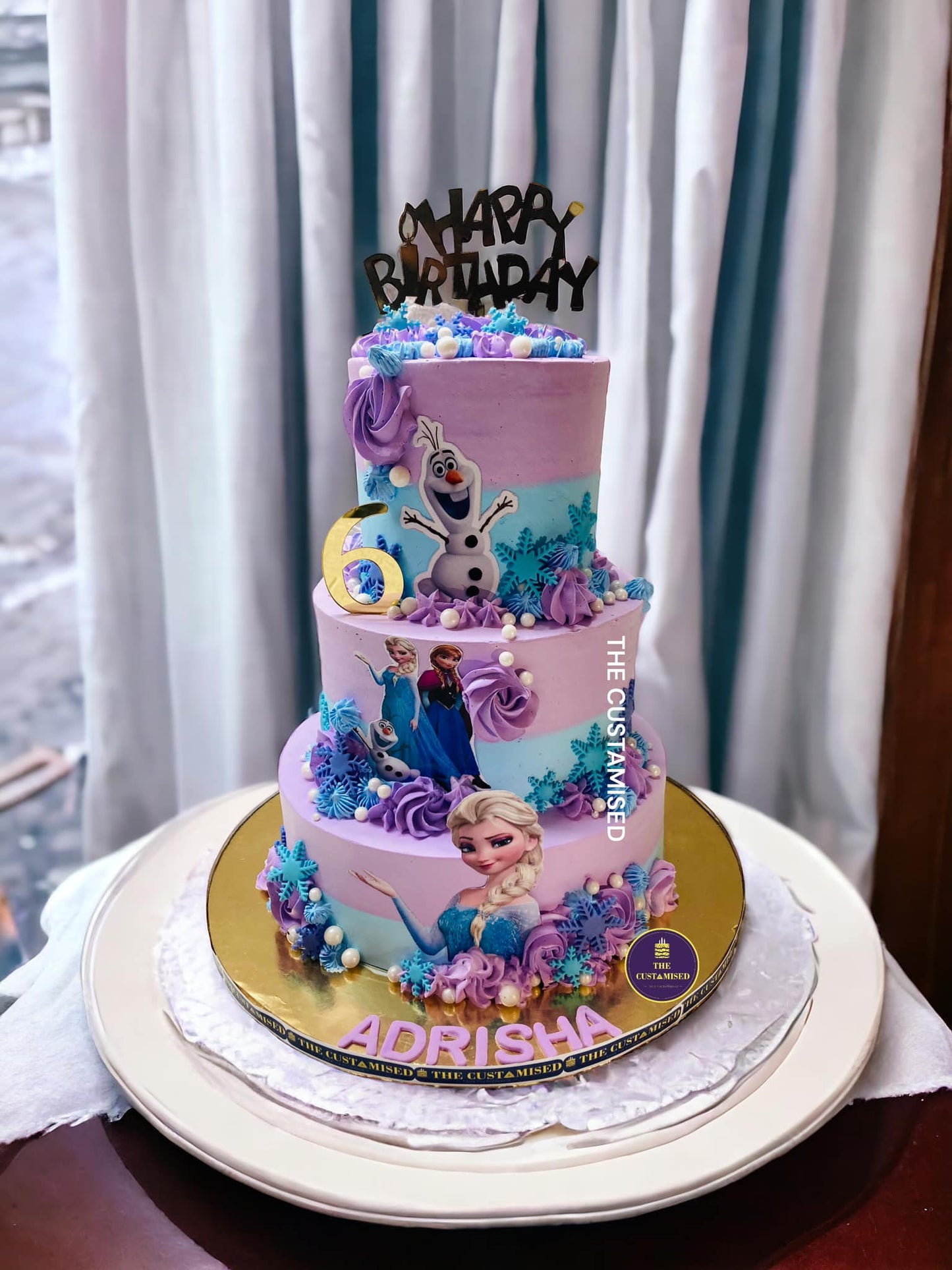 Frozen Winter Wonderland Birthday Cake
