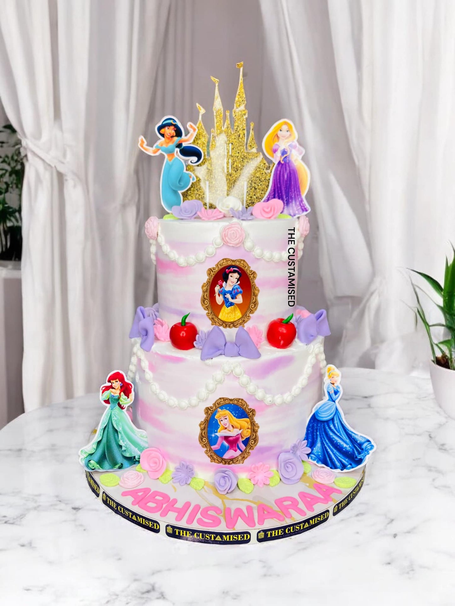 Enchanted Princess Castle Theme Cake