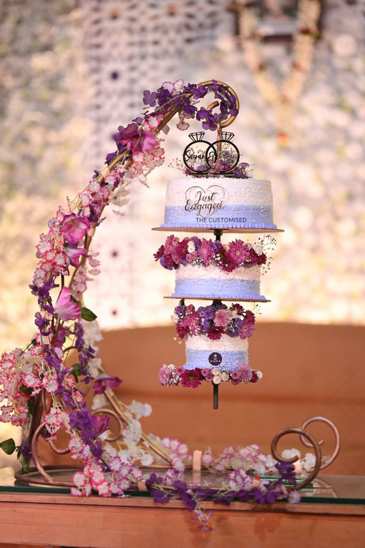 Luxury Floral Chandelier Cake