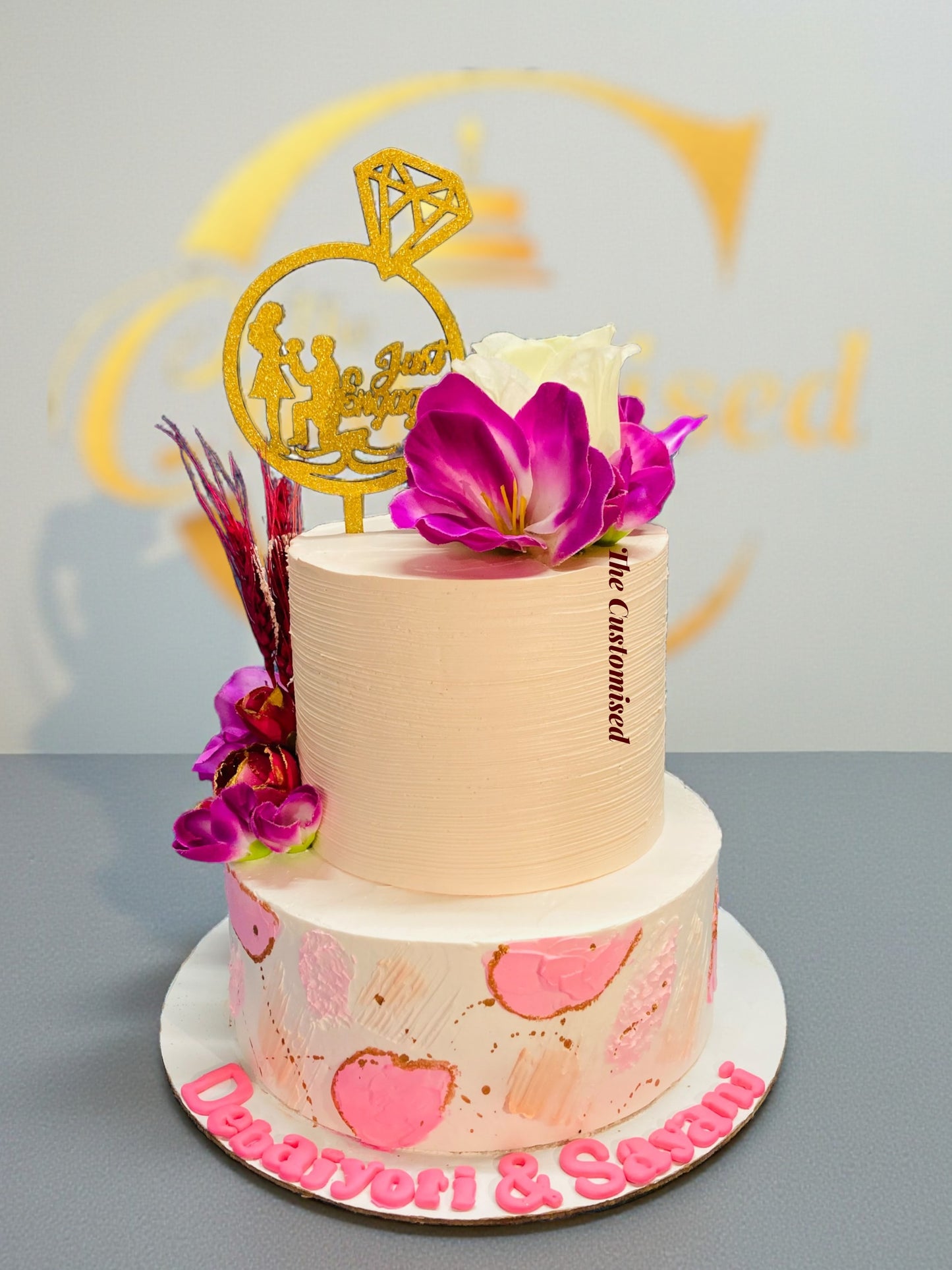 Elegant Peach Tier Cake